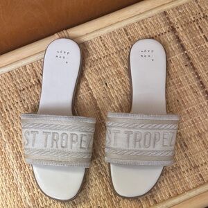 St. Tropez Tan Slide Sandals